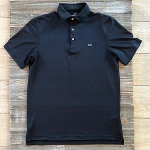 Vineyard Vines, Mens Polo, Black, S